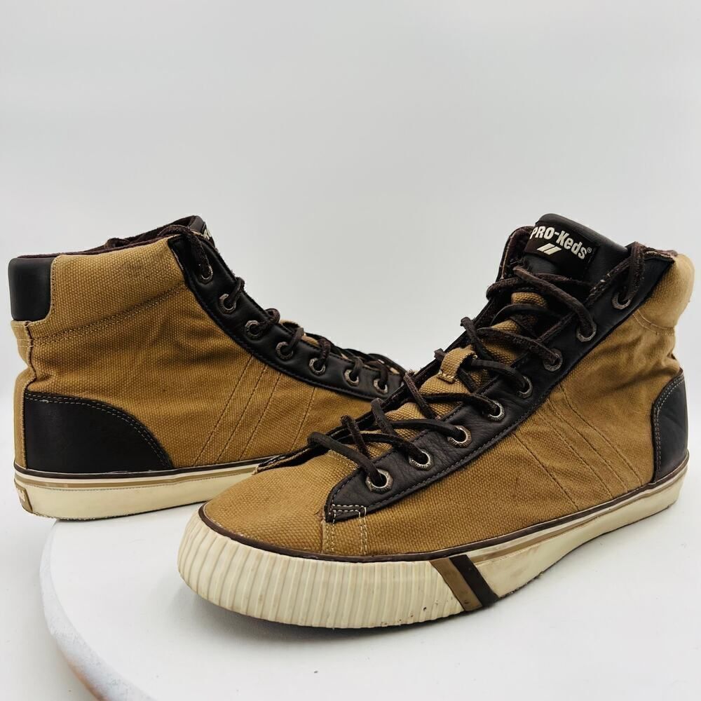 Pro Keds Royal Plus Hi Men's Brown Shoes Size 12M